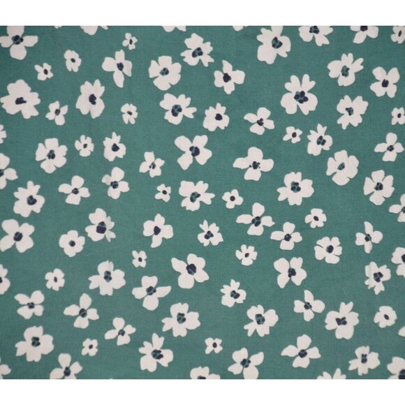 Old Navy Button Shirt Men’s L Green Floral Built In Flex Slim Fit Cotton Beach - Picture 5 of 8